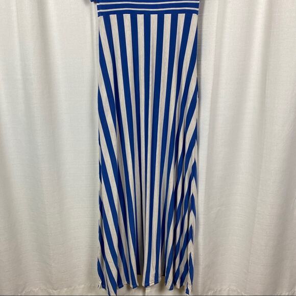 Matilda Jane Blue Stripe Road Ahead Maxi Dress Sz.S - Picture 12 of 14